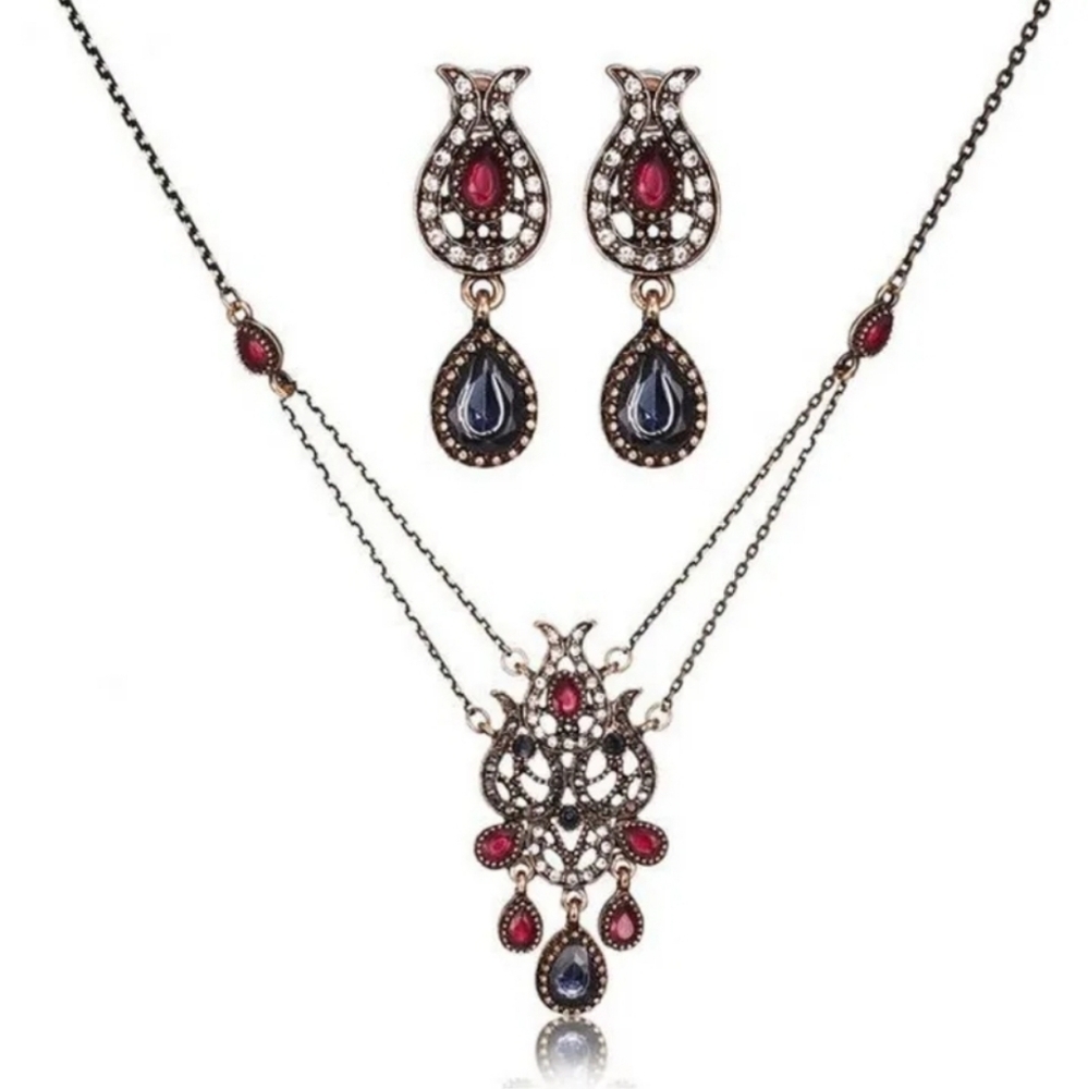 Necklace & Earring Romantic Statement Jewelry Set